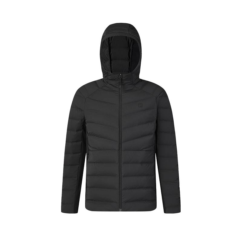 New FILA Down Jacket Men's Pitch Black A11M441901FBK