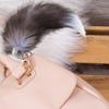 -Fur Fluffy Keychain Pendant Simulated Fur Design Soft Touch Hold Pendant For Students Backpack Decoration