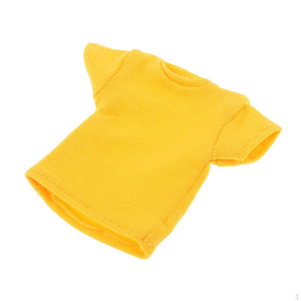 1/12 Scale Doll Clothing for 6 Inch Figures, Short Sleeve Outfit Action Figures