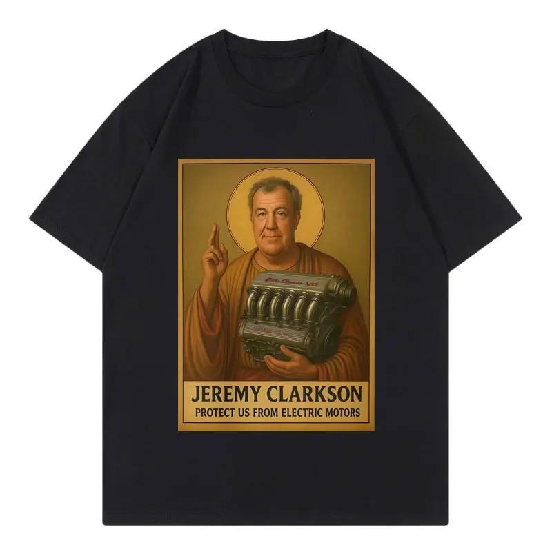 Jeremy Clarkson Chraň nás před elektromotory Tričko Top Gear Vtipné Meme Grafické Tričko Unisex Ležérní Móda Volná Trička