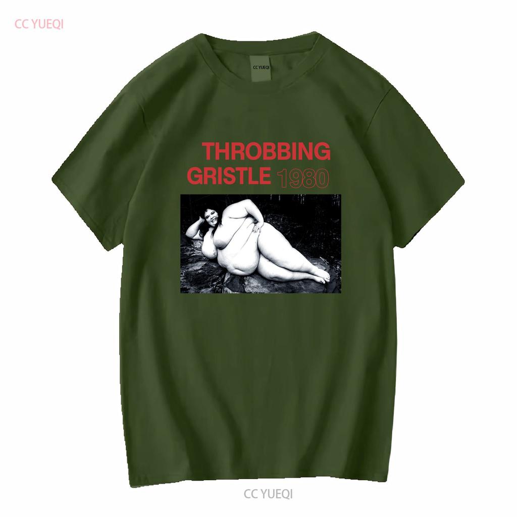 Throbbing Gristle Retro T-Shirt Psychic TV Neu Schwarz Lange Oder Kurze Ärmel Vintage Gewaschen Lässig Atmungsaktiv Streetwear