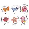 2/6Pcs Resin Sea Animal Figurines Flatback Resin Sea Creature Miniature Ornament for Art Craft Scrapbooking Decoration