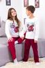 Kids’ Family Look Pajama Set – Warm Sleepwear with Christmas Print, Winter, 6076-7 HC