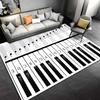Piano Keys Music Theme Area Rug Suitable for use as an anti-slip game mat for living room and bedroom sofas