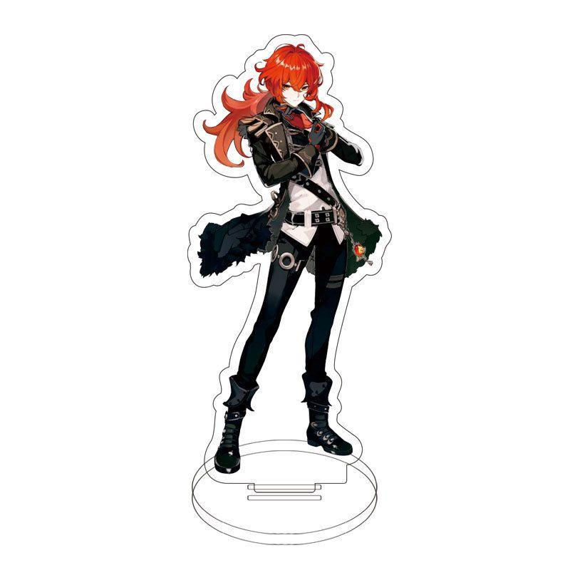 Game Genshin Impact Acrylic Figure Stand Klee Keqing Ganyu Display Desktop