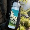 1PC White Spotted Hen Figure 750ml Color Plastic Sports Water Bottle Leakproof Flip Straw Lid For Sports Office Home Use