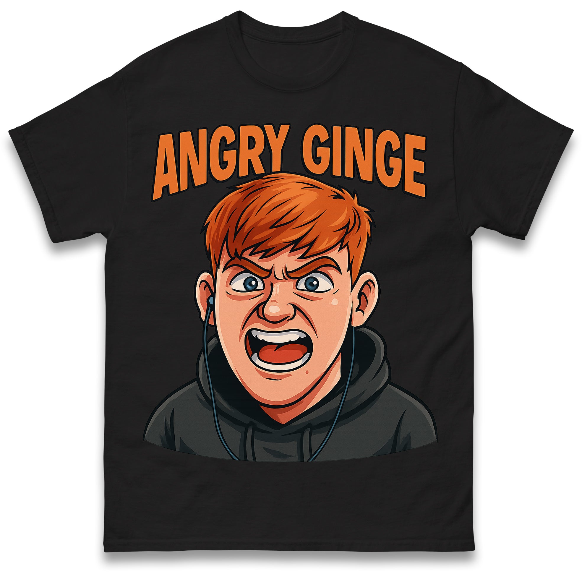 Angry Ginge Mens T Shirt Womens Tops Tees S
