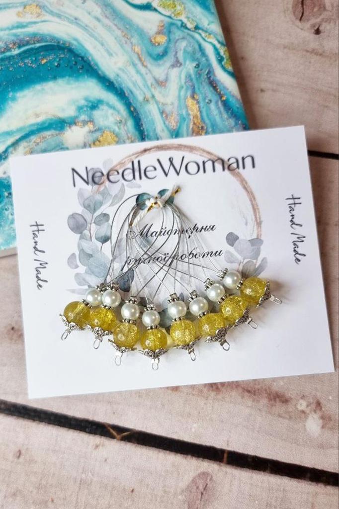 Strickmaschenmarkierer Set • 8 Handgefertigte Reihenmarkierer