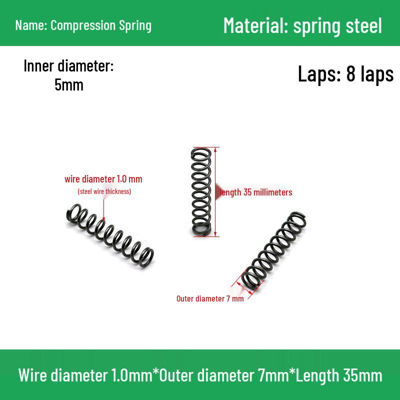 Heavy Duty Y-Type Compression Spring Shock Absorber, 1.0mm Wire Diameter, Outer Diameter 5-20mm.