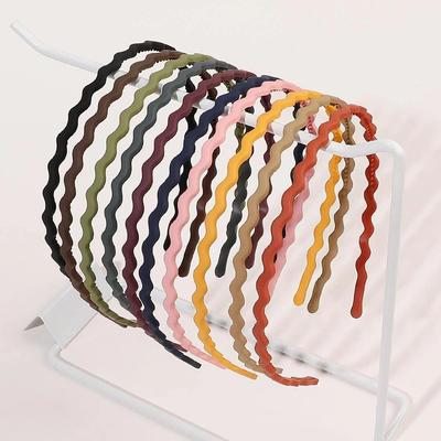 10 Piezas Diademas de Plástico con Forma de Ola Antideslizantes Moda Bandas para el Cabello con Peine de Dientes para Mujeres Niñas Cabello Delgado Grueso Rizado.