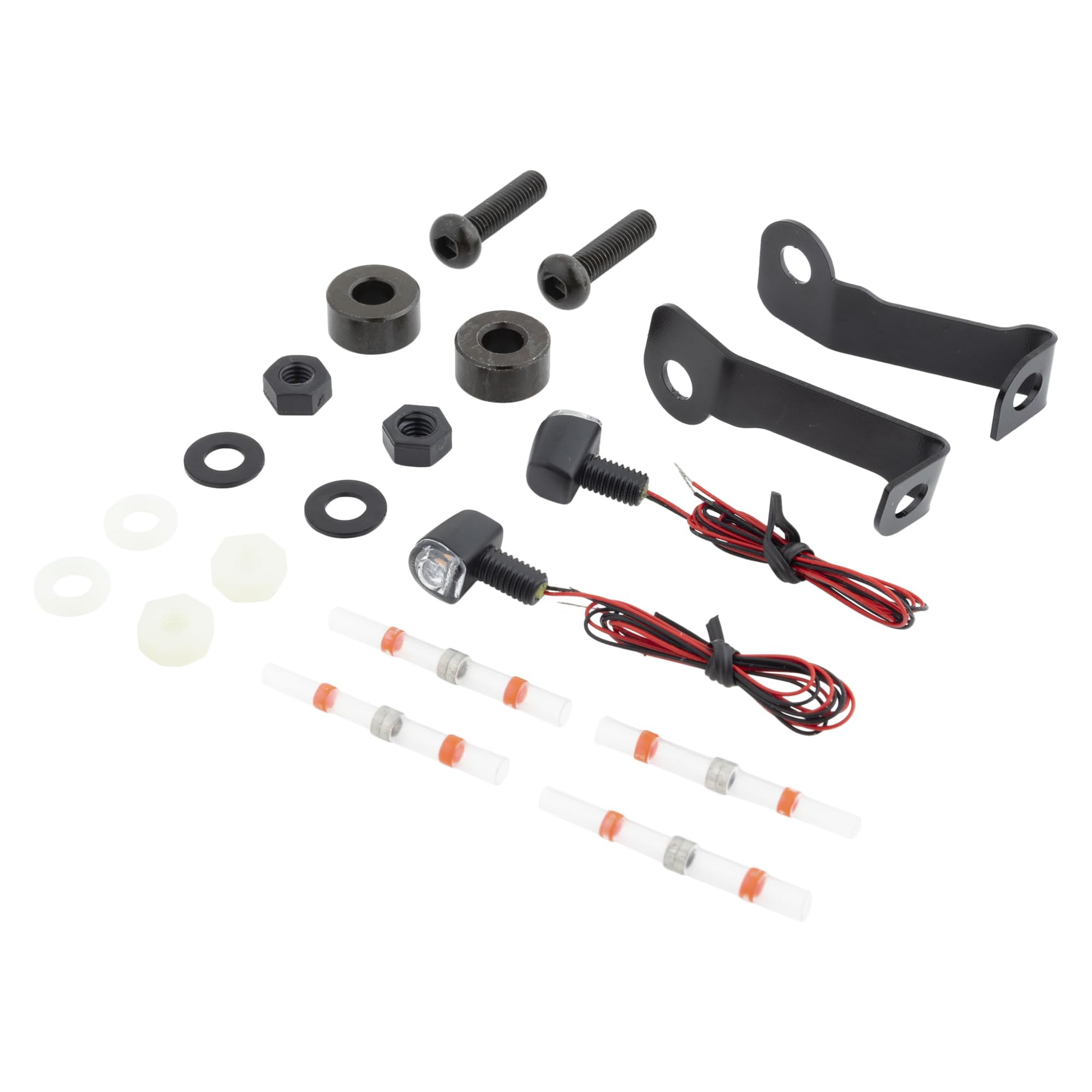 Kijima HD-011911 Motorcycle Parts LED Turn Signal & Stay Set Nano Turn Signal Front Single ECE Certified SPORTSTERS ( 22-/RH1250S) Black For front чёрный