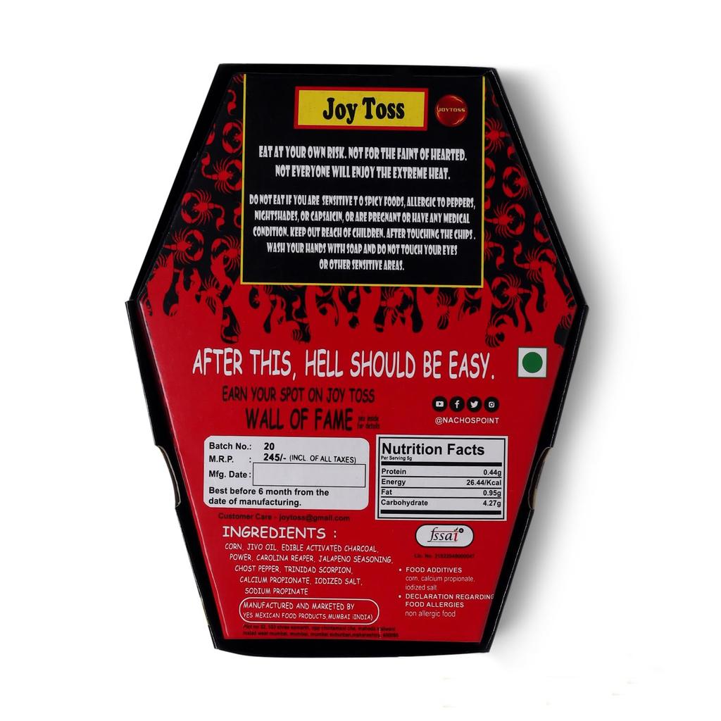 Joytoss Én-Stykke Inferno Chip Udfordring – Verdens Varmeste Tortilla Chip | Ekstrem Krydret Snack | Én Chip Udfordring | Viral Fest Udfordring