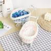 Imitation Rattan Woven Storage Tray Mini Cute Design Hand-Woven Small Cart  Wedding Gift