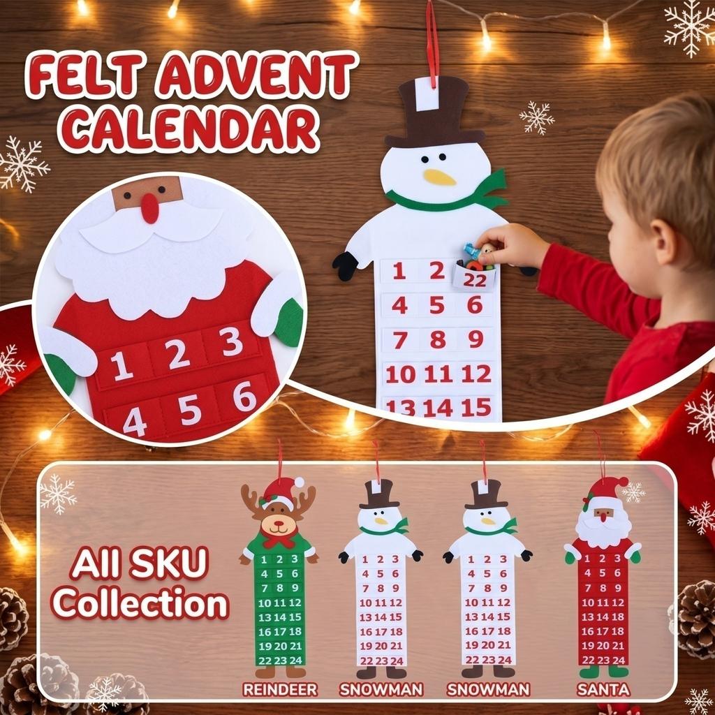 Christmas Advent Calendar with Days – Holiday Countdown Calendar for Christmas