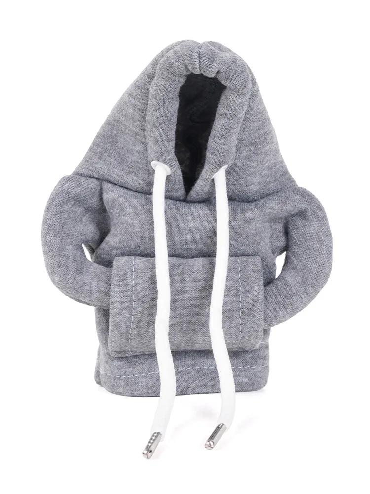 

Universal Gear Shift Hoodie Cover Shift Cover Gear Handle Decoration Fits Manual Automatic Car Shift Lever Interior Decor Casual сірий колір