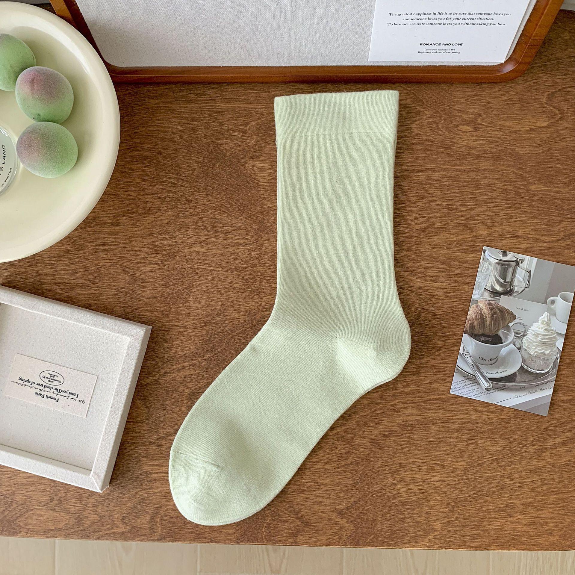 

Женские японские бесшовные хлопковые гольфы средней длины One Size