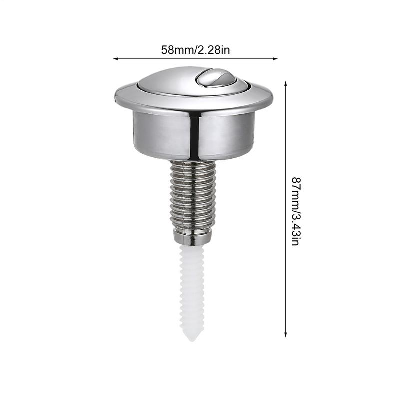 Double Flush Toilet Cistern Button ABS Toilet Push Button Replacement Toilet Accessories Flush Tank For Most Bathroom Toilets