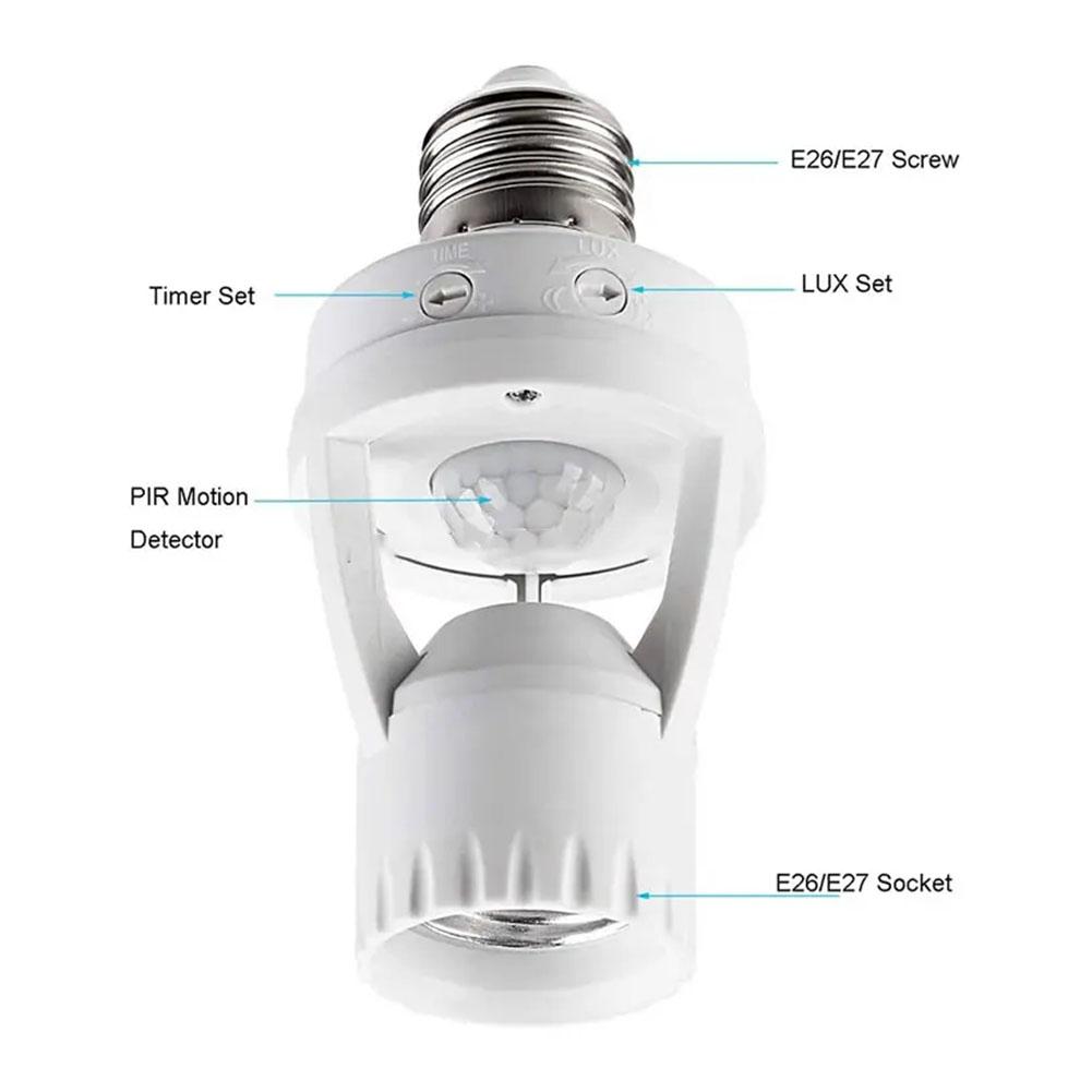 Smart Motion Sensor Lamps Holder Automatic LED Switch Infrared Motion Sensor Energy-efficient Induction Sensor Light Bulb Socket