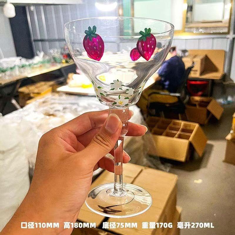 270ml Creatieve Margarita Wijnglazen Handgemaakt Kleurrijk Cocktailglas Europa Kelkglas Champagneglas Creatief Wijnglas Bar