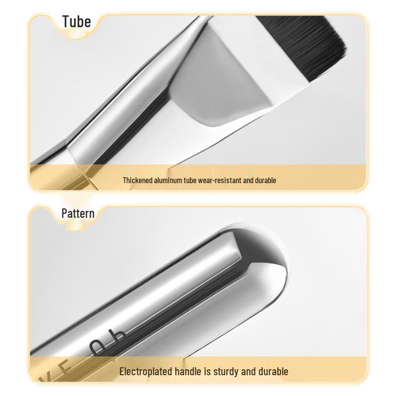 GECOMO Straight Flat-Head Foundation Brush - Non-Absorbent, Lightweight Base Makeup Tool