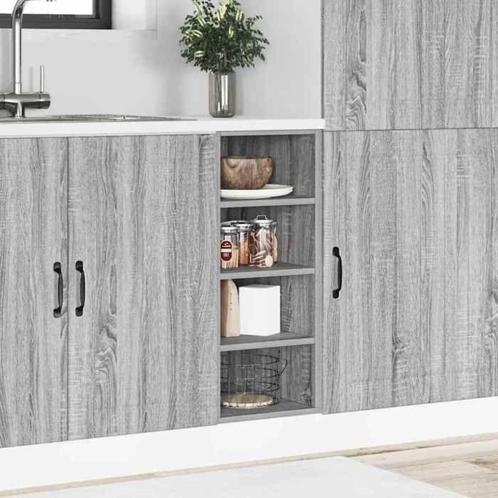 VidaXL Low Cabinet "Riga" Sonoma Grey 30 X 44.5 X 81.5 Cm Engineered Wood 854198