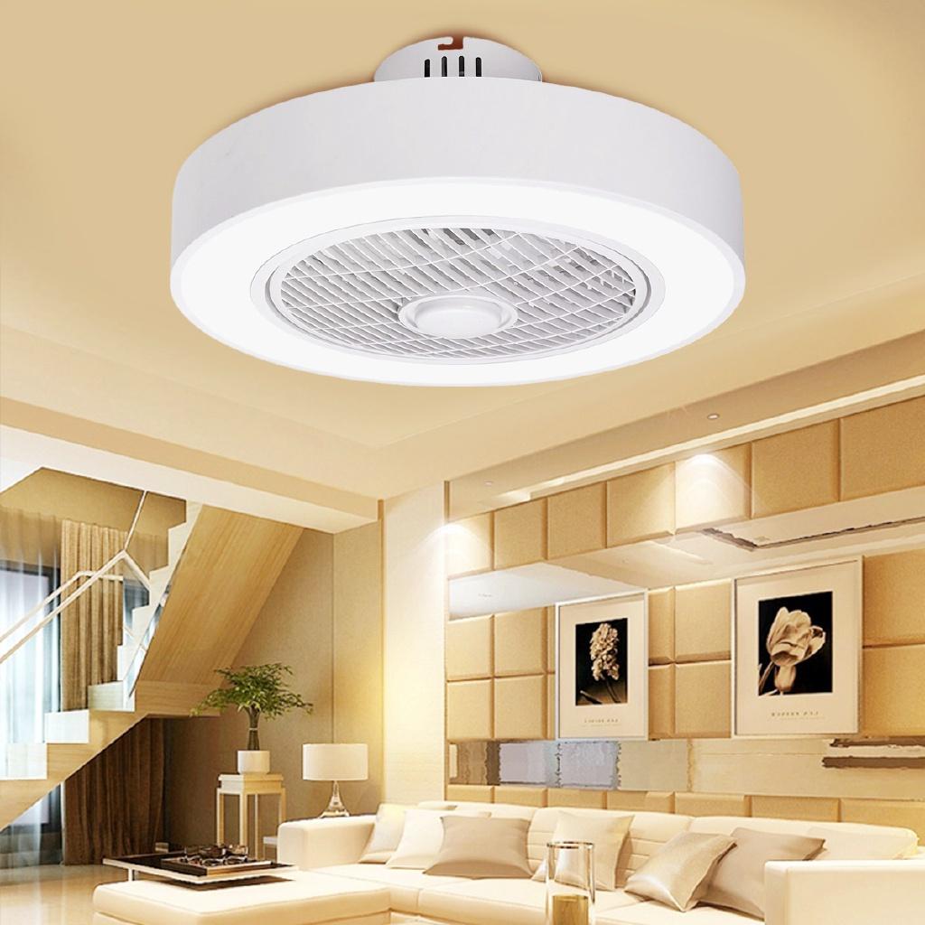 80W Acrylic Light Ceiling Fan Lamp Remote Control Three-color Dimming Ceiling Fan Household Light Decor Light