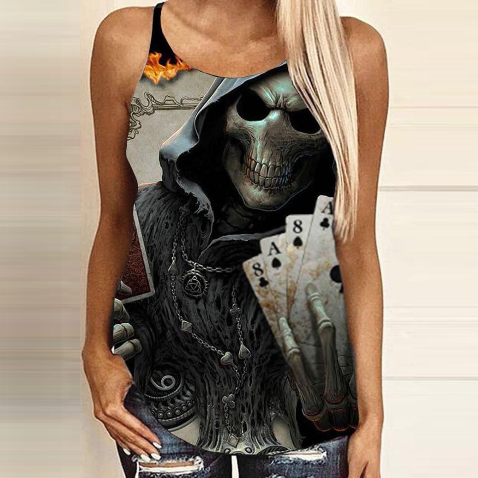 

Женская летняя майка без рукавов с персонализированным принтом, сексуальная, с перекрещенными бретелями на спине L чёрный