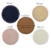 Paper Heat Resistant Place Mat Round Bowl Mat Kitchen Accessories Braided Placemat  Home