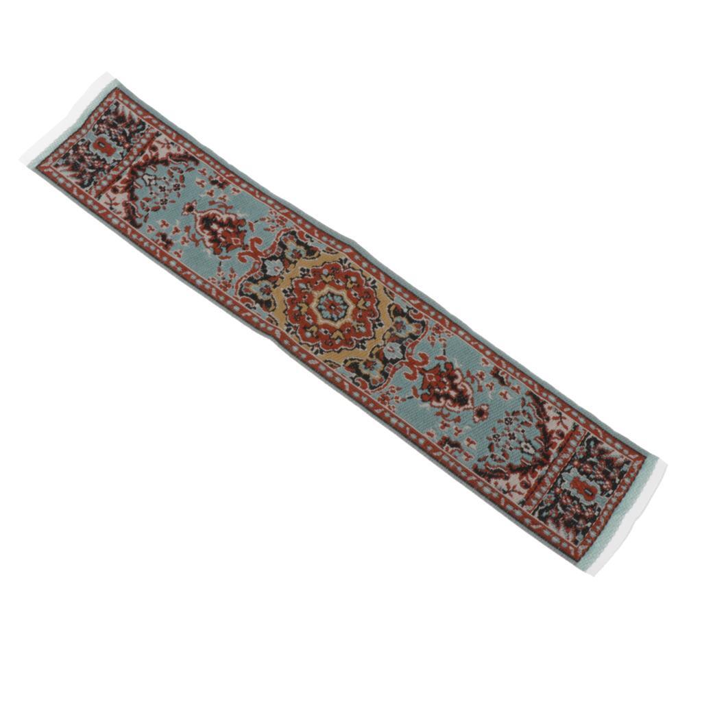 Luxurious Miniature Dollhouse Carpets Elegant Furniture Accessory зелёный