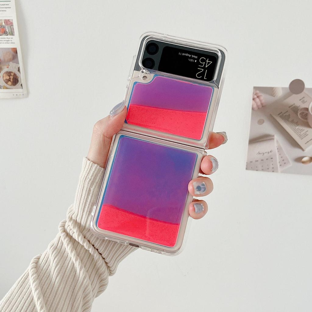 Samsung Z Flip3 Luminous Glitter Anti-Drop Foldable Phone Case