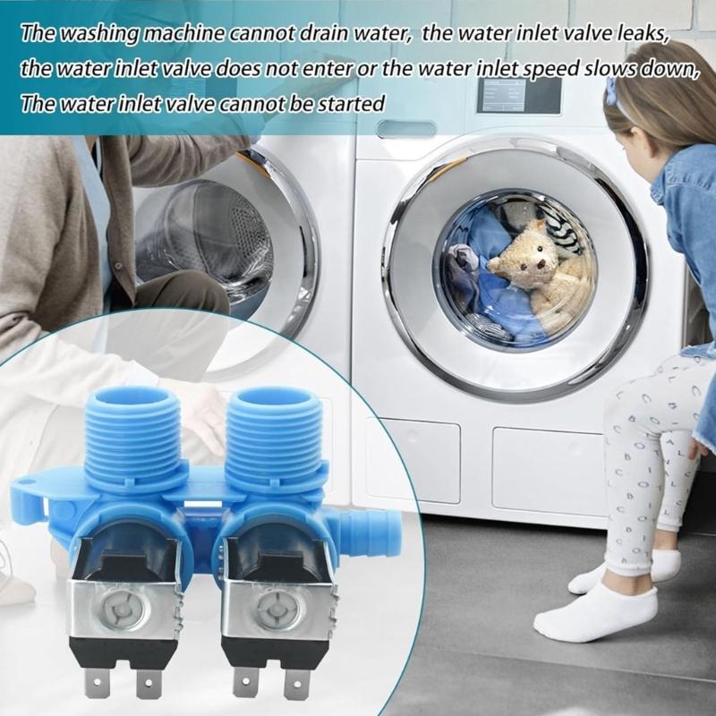 Washing Machine Inlet Valves Replace WH13X10023 Washer Water Inlet Valves Universal Electric Washers Replacement Part