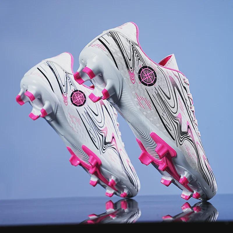 Youth Long-Spike Football Shoes for Boys and Girls, Suitable for Student Athletes In Training and Competitions.