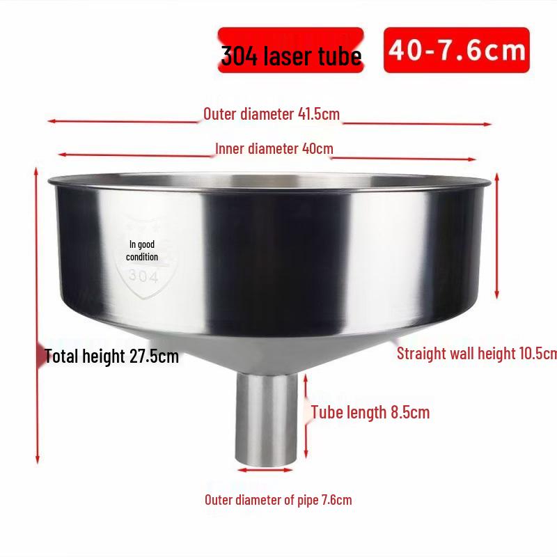Heavy-Duty Stainless Steel Large Funnel for Industrial Fuel and Oil Press Machines