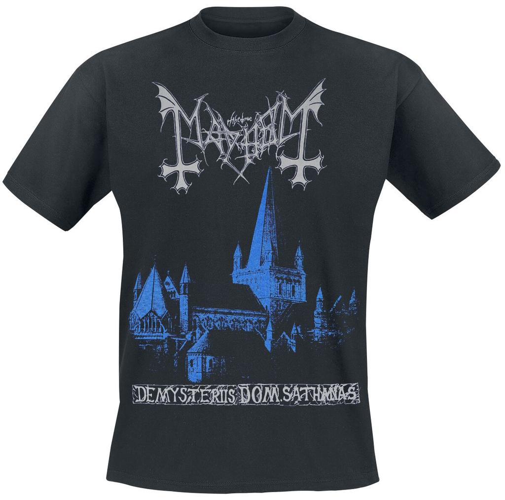 De Mysteriis Dom Sathanas Mayhem T-Shirt Men Women Metal Rock Band Graphic Tee 100% Cotton Summer Streetwear Top