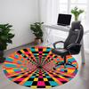 1pc Vortex Tunnel Office Round Area Rug,  Mat Suitable ForOffice, Under Office Chairs Bedroom Living Room Home Decor, Room Deco
