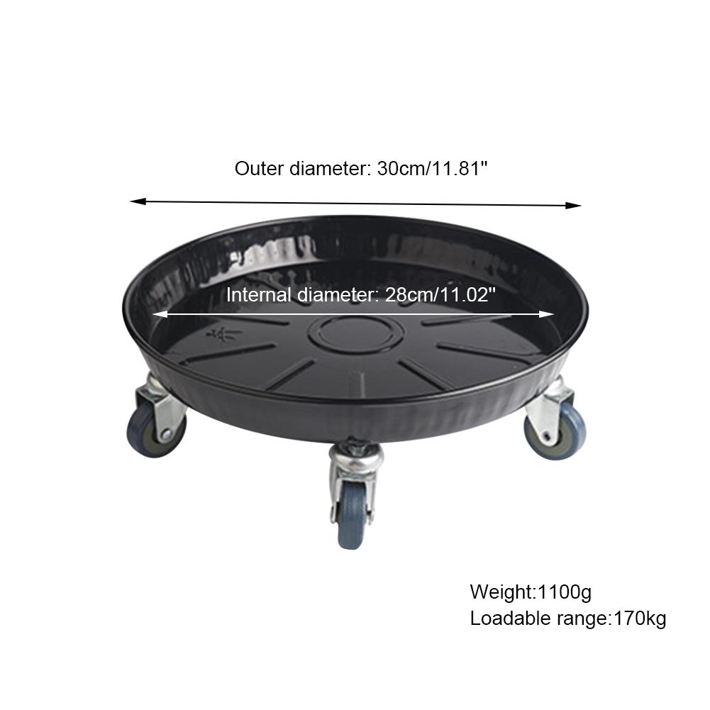 Blumen Pflanztopf Untersetzer mit Rädern Schwerer Pflanzkübel Blumentopf Beweger Rollwagen Platte Ständer Halter Metall Blumentopf Beweger Gartengerät