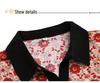 Elegant Summer Lapel Slimming Dress for Middle-aged and Elderly Women