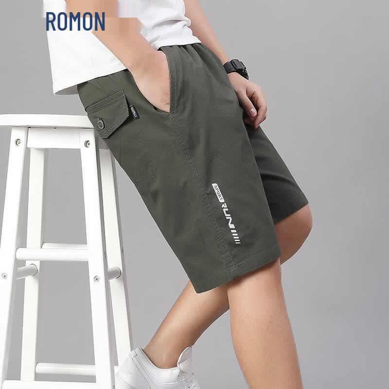 ROMON Men s Loose Fit Summer Cargo Beach Pants 2XL