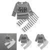 Stylish 2pcs Suit For Baby Kids Featuring Letter Printed Long Sleeve Shirt And Pants