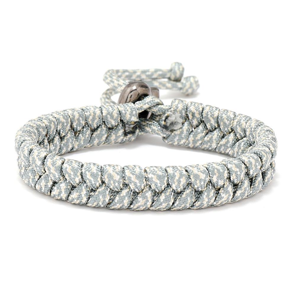 New Fashion 7 Colors Men Paracord Bracelet For Men Handmade Braided Wrap Braslet Outdoor Rescue Survival Braclet Adjustable