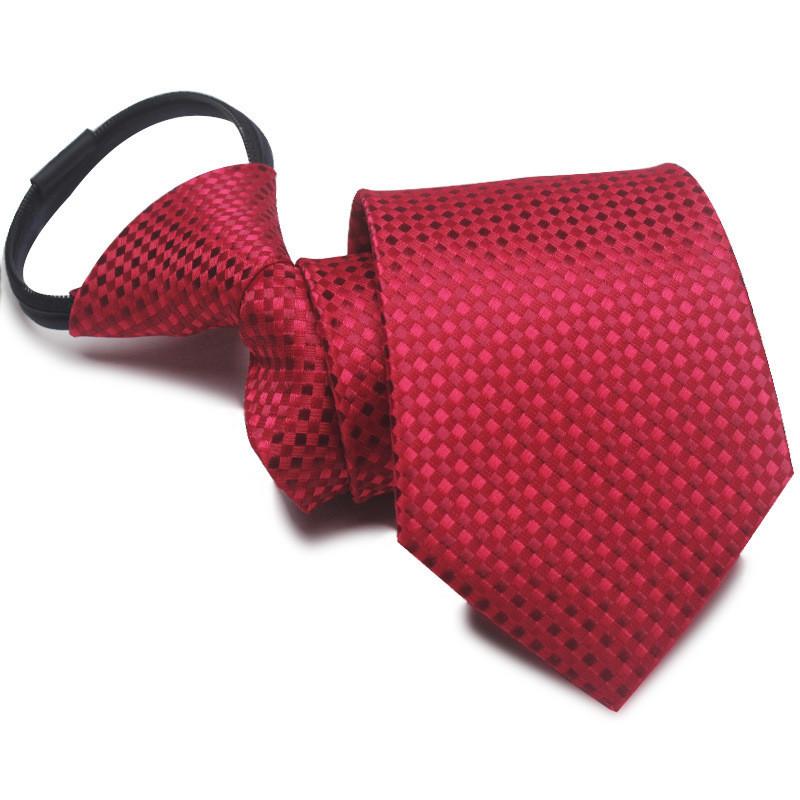 Mens Business Polyester Tie With Arrow Design And Zipper Closure For Office
