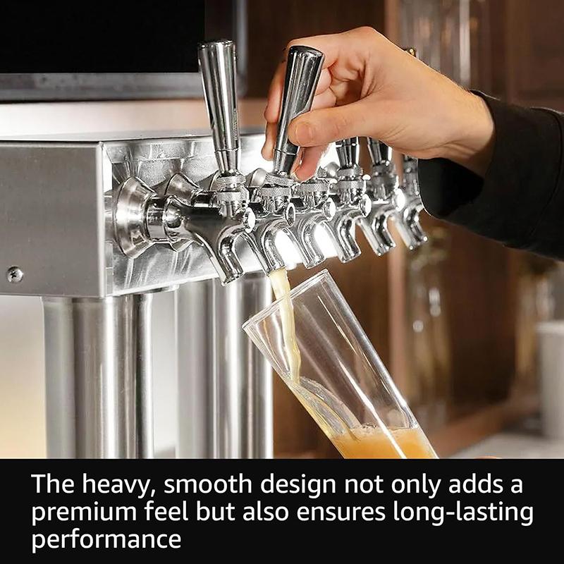 304 Stainless Steel Beer Tap Handle,3/8" Thread Stylish Homebrew Faucet Handle for Craft Beer Kegerator Tower,Stout Nitro Coffee