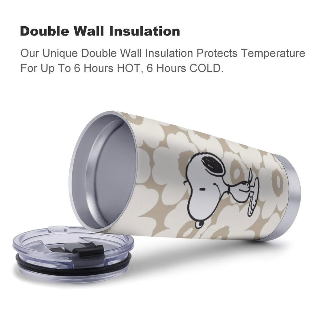 Miffy Snoopy Snufkin Little My Tumbler Mug Coffee Cup Convenience Store Cup Cold Insulation Water Bottle Direct Drinking Stainless Steel with Lid