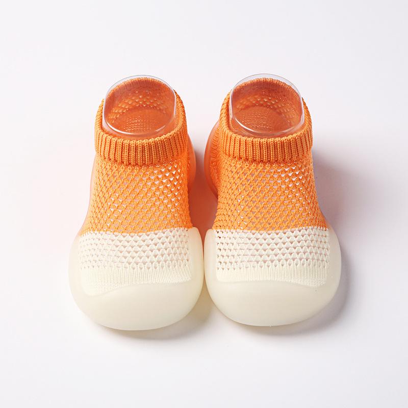 

Baby Colorful Shoes Floor Socks footwear Warm Soft Anti-Slip Rubber Sole Mesh Home First Walker Accessories Boys Girls