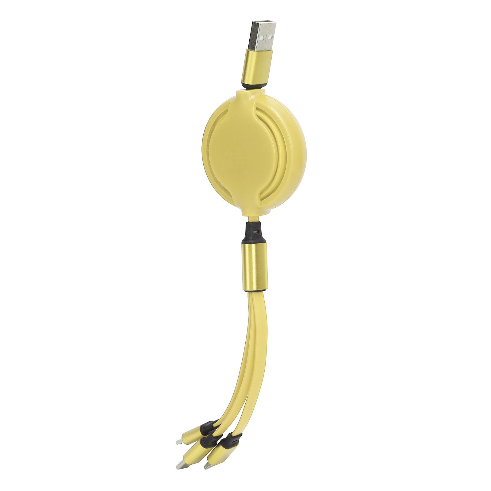 

3 в 1 многофункциональный выдвижной зарядный кабель 3A с разъемом TypeC/для IOS/для Android