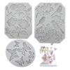 Letter Butterfly Rose Flower Stems Birds Blossoms Silicone Mold for Chocolate Fondant Soap Crafting DIY Decoration Cake Design