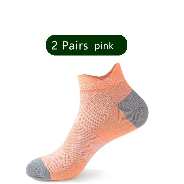 2 Pairs Fitness Ankle Sport Socks Man Woman Mesh Breathable Quick-Drying Bike Running Outdoor Cycling Travel No Show Socks