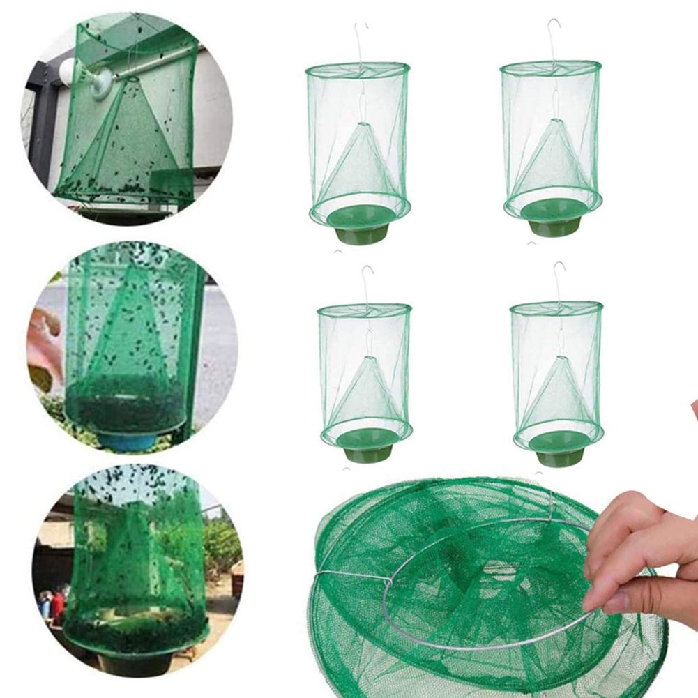Ranchs Fly Trap Reusable Hanging Catchers Cage For Backyard