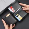 Tragbare superschlanke weiche Brieftasche PU-Leder Mini-Kreditkarten-Geldbörse Geldbörse Kartenhalter Herren-Geldbörse Dünne kleine kurze Geldbörsen