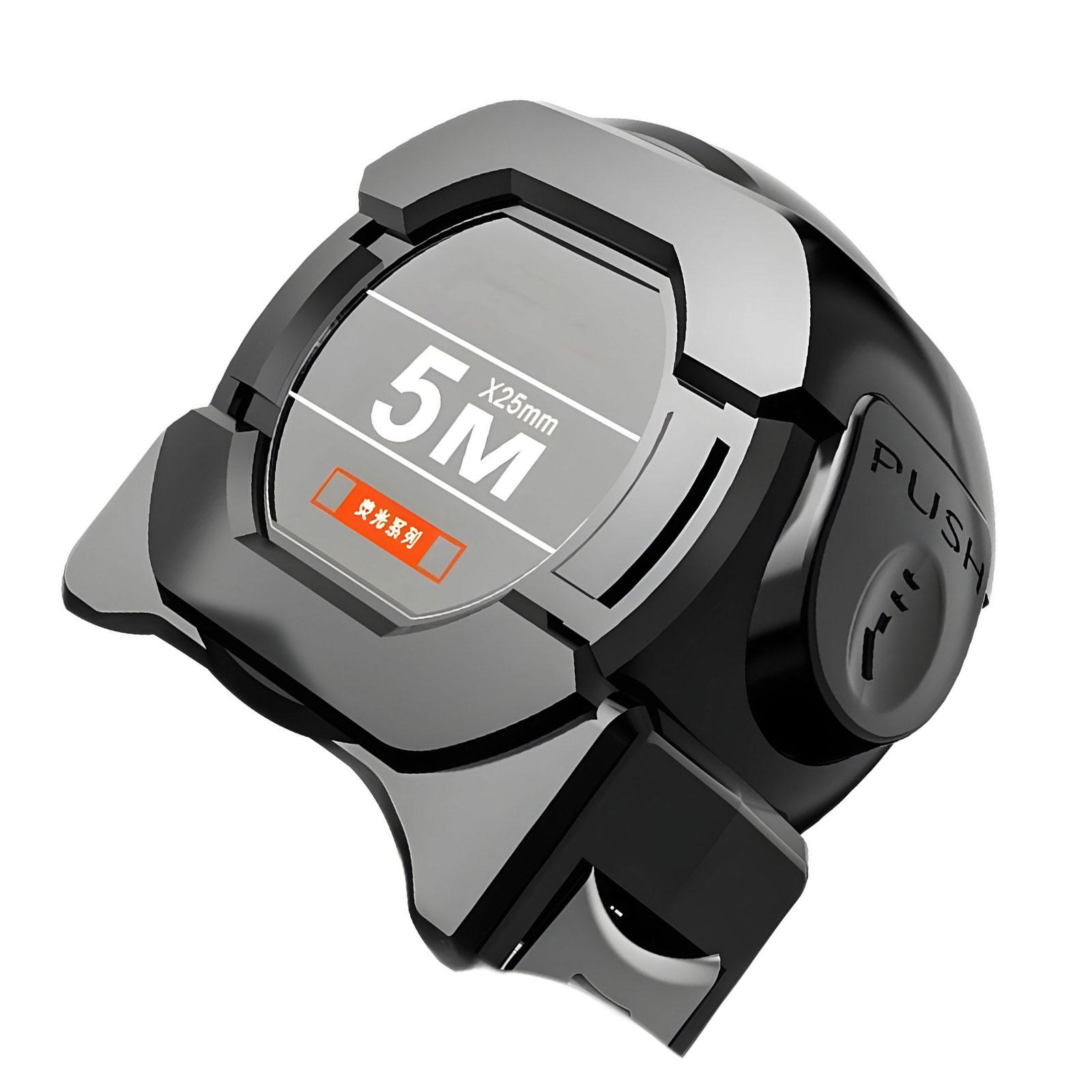 

5/7.5/10м Самоблокирующаяся стальная рулетка Черная флуоресцентная лента Утолщенная износостойкая устойчивая к падениям измерительная лента 50